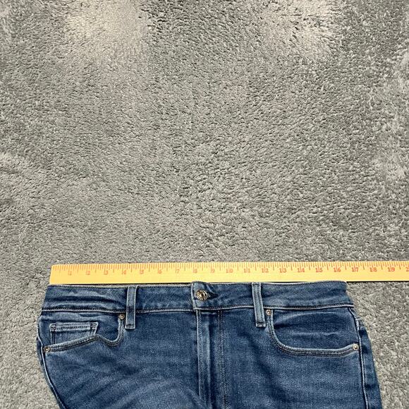 Paige Jeans Womens 31 (32x27.5) Cindy Raw Hem Straight Leg High Rise - Picture 7 of 10